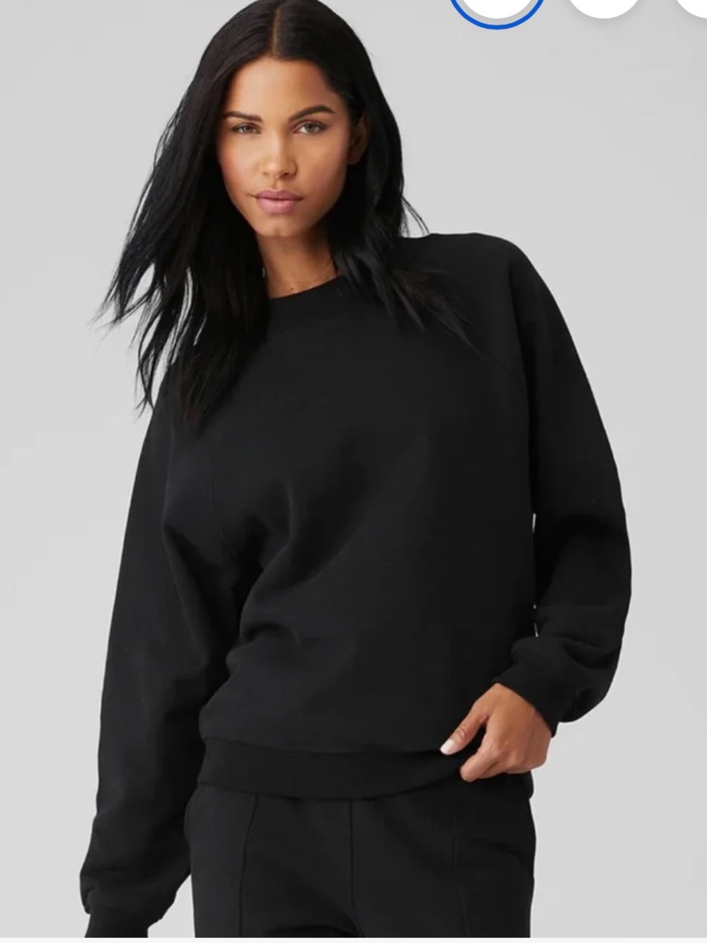 ALO | HEAVY WEIGHT FREE TIME CREWNECK | XS